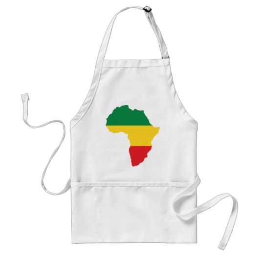 Green, Gold & Red Africa Flag Schürze (Vorne)