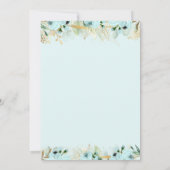 Green Gold Safari Animals Drive by Baby Shower Einladung (Rückseite)