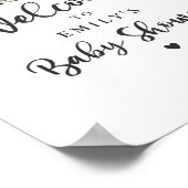 Green Gold Safari Animals Drive by Baby Shower Poster (Ecke)