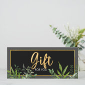 Green Gold Salon Store Geschenkgutschein (Stehend Vorderseite)