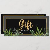 Green Gold Salon Store Geschenkgutschein (Vorne/Hinten)