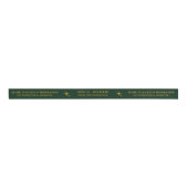 Green Gold Santas Workshop Weihnachtsgeschenk Wrap Ripsband (Vorderseite)