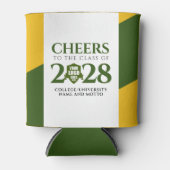 Green Gold School College University Graduation Dosenkühler (Vorderseite)