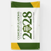 Green Gold School Uni Schließ Class Banner (Vertikal)