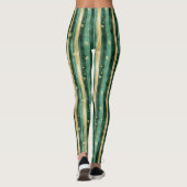 Green Gold Shamrock St. Patrick's Day Leggings (Rückseite)