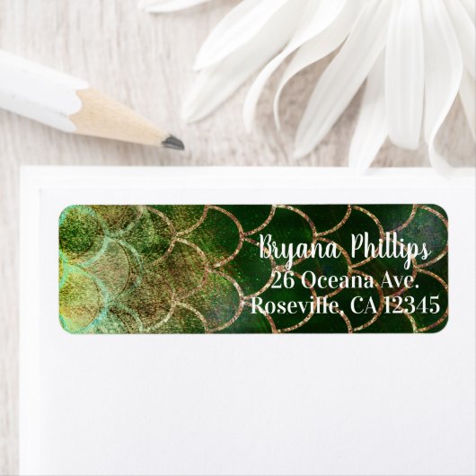 Green & Gold Shimmer Meerjungfische Scala (Insitu)