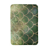 Green & Gold Shimmer Meerjungfische Scala Badematte (Vorderseite Vertikal)