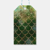 Green & Gold Shimmer Meerjungfische Scala Geschenkanhänger (Rückseite)