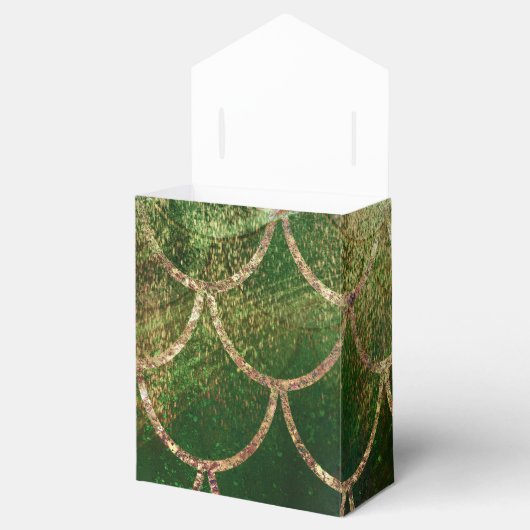 Green & Gold Shimmer Meerjungfische Scala Geschenkschachtel (Geöffnet)