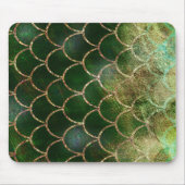 Green & Gold Shimmer Meerjungfische Scala Mousepad (Vorne)