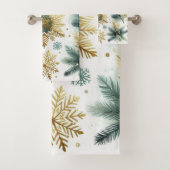 Green Gold Snowflora Urlaub Badhandtuch Set (Insitu)