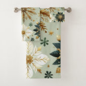 Green Gold Snowflora Urlaub Badhandtuch Set (Insitu)