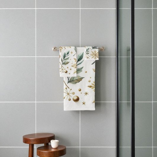 Green Gold Snowflora Urlaub Badhandtuch Set