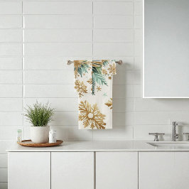 Green Gold Snowflora Urlaub Badhandtuch Set