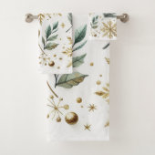 Green Gold Snowflora Urlaub Badhandtuch Set (Insitu)