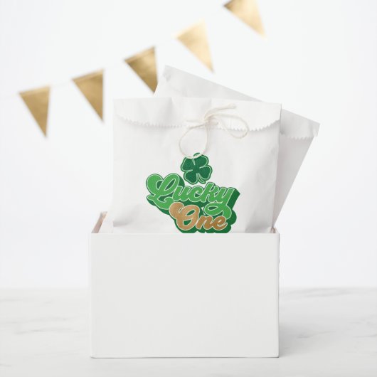 Green Gold St. Patrick's Lucky One First Birthday Geschenktütchen (Party)