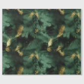 Green Gold Südwest Cowhide Geschenkpapier (Flach)