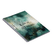 Green Gold Trees Notizblock (Rechte Seite)