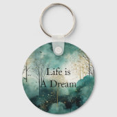 Green Gold Trees Schlüsselanhänger (Vorderseite)