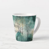 Green Gold Trees Weihnachten Milchtasse (Rechte Ecke)