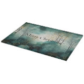 Green Gold Trees Weihnachten Schneidebrett (Ecke)