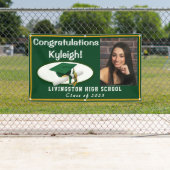 Green & Gold Vinyl Abschluss Foto Banner (Insitu)