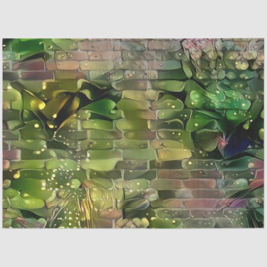 Green Gold Wall Art Dream Seidenpapier (Vorderseite)