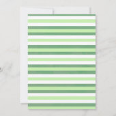 Green Gold Wassercolor Botanical Baby Dusche Einladung (Rückseite)