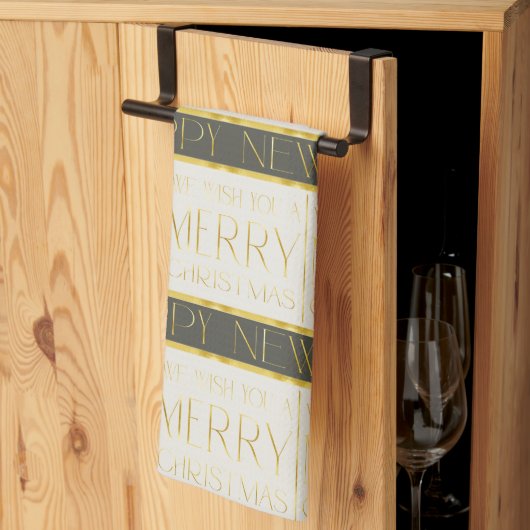 Green Gold Weihnachtsmuster#35 ID1009 Geschirrtuch (Drittel gefaltet)