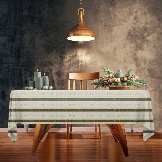 Green Gold Weihnachtsmuster#35 ID1009 Tischdecke