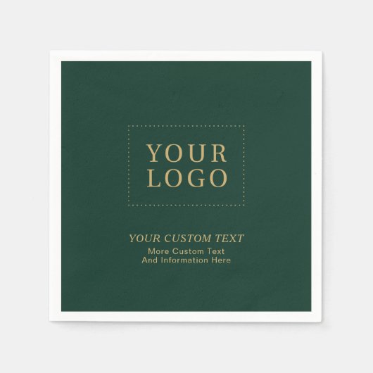Green & Gold | Werbeaktion für kundenspezifische F Serviette (Vorderseite)