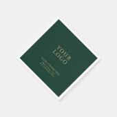 Green & Gold | Werbeaktion für kundenspezifische F Serviette (Ecke)