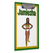 Green Gold White Dancer #1 Klemmbrett (Rechts)