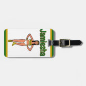 Green Gold White Dancer #2 Gepäckanhänger (Vorderseite horizontal)