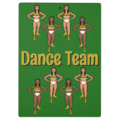 Green Gold White Dancer #2 Klemmbrett (Rückseite)