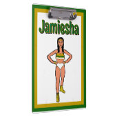 Green Gold White Dancer #2 Klemmbrett (Rechts)