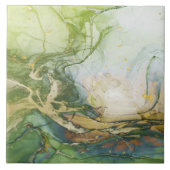 Green Gold White Marmor Fliese (Vorderseite)