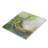 Green Gold White Marmor Fliese (Seite)