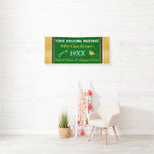 Green, Gold, White School Wiedersehen Banner (Insitu)