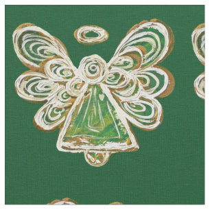 Green Golden Guardian Angel Kunststoffe Stoff