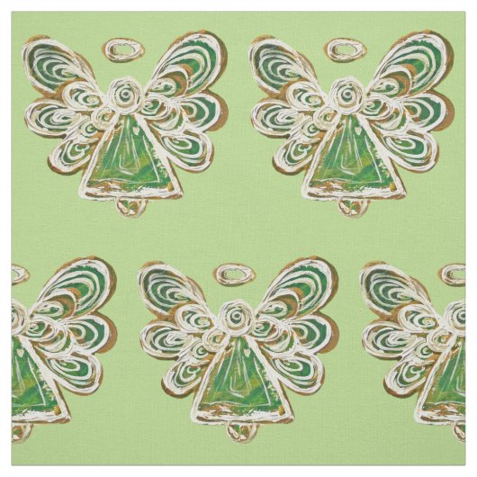 Green Golden Guardian Angel Kunststoffe Stoff (Muster)