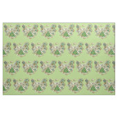 Green Golden Guardian Angel Kunststoffe Stoff (Fat Quarter (45,7 x 55,9 cm))