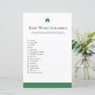 Green Golf Baby Wortwäscher Babydusche