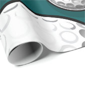 Green Golf Balls Geschenkpapier (Rolleneckpunkt)