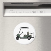 Green Golf Cart Magnet (In Situ (Geschirrspüler))