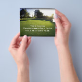 Green Golf Course bei Morgendämmerung Flyer (Gruppe)