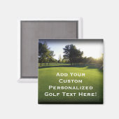 Green Golf Course bei Morgendämmerung Magnet (Vorderseite/Rückseite)
