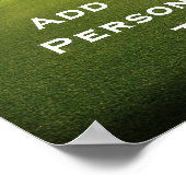 Green Golf Course bei Morgendämmerung Poster (Ecke)