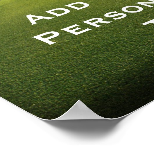 Green Golf Course bei Morgendämmerung Poster (Ecke)