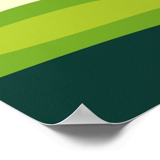 Green Golf Field Design Poster (Ecke)